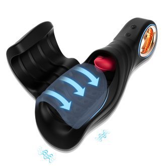 Turtle Head Vibrating Massager for Men - Licking Tongue Pleasure Toy