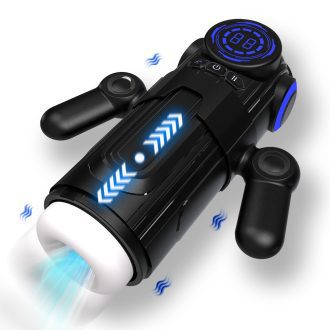 Automatic Telescopic Airplane Headset Masturbation Device for Men