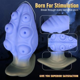 Vibrating Octopus Butt Plug for Women - Colorful, Unique Shape, Adult Pleasure Toy