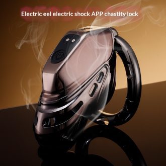 Electric Eel Chastity Lock Trace App Remote Control Electric Shock Sm Confinement Bondage Men's Cb Penis Lock