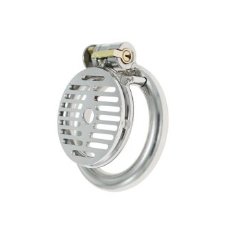 Stainless Steel Hollow Chastity Lock for Men