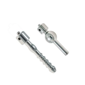 Fun stainless steel electric shock horse eye stick CB lock flat accessories for electric shock penis cage sex tool for adults