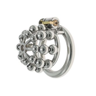 Men's Wearable Chastity Device with Massager - Secure Lock & Fun Toy