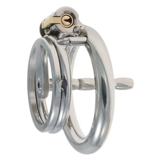 Stainless Steel Chastity Cage Lock for Men