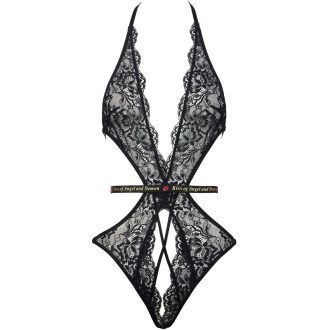 Black Lace Jumpsuit: Sexy Temptation Waist Bodysuit