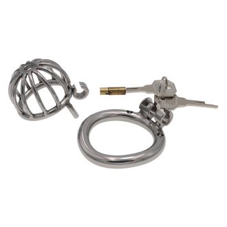 Stainless Steel Penis Cage Chastity Lock for Adult Play
