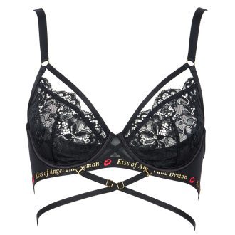 Lace Push-Up Bra with Removable Straps - Thin & Comfortable French Style Intimates for Women