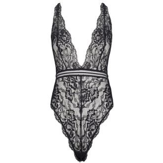 Sexy Lace Jumpsuit with Quilted Detail and Belt Temptation