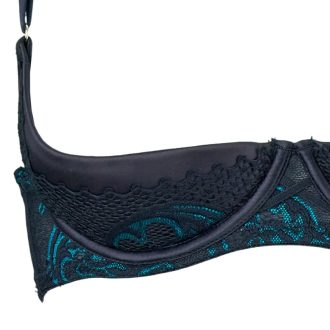 pure want to contrast color lace satin sponge steel bracket cross strap bra free off underwear sexy