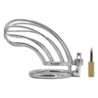 Long-Term Wear Metal Chastity Cage for Men