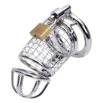 Men's Stainless Steel Chastity Pants - Secure Adult Passion Lock Cage