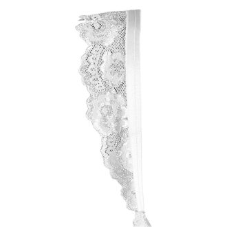 pure white lace sponge steel support Dew bra mid-waist free underwear women's sexy lingerie suit