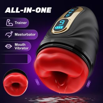 Automatic Electric Airplane Massager for Men with Vibration and Heating