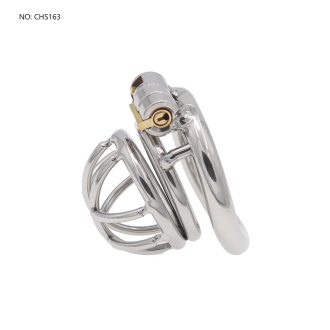 304 Stainless Steel Chastity Lock Penis Cage for Men - Secure Metal Restraint Device
