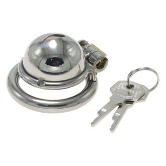Stainless Steel Chastity Cage & Cleaner for Men's Wearable Device