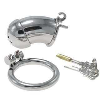 Funny Stainless Steel Chastity Cage for Men - Adult Sex Toy for Going Out