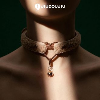 Cute Teddy Plush Puppy Collar with Bell - Original Love Design for Small Dogs