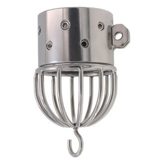 Stainless Steel Scrotum Pendant Weight Ring for Penis Stretch & Extension