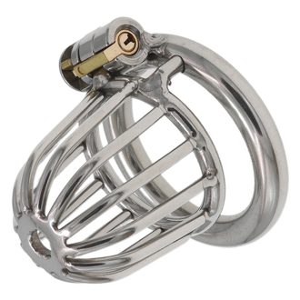 Stainless Steel Chastity Lock Penis Cage - Passionate Lower Body Tune Adult Toy