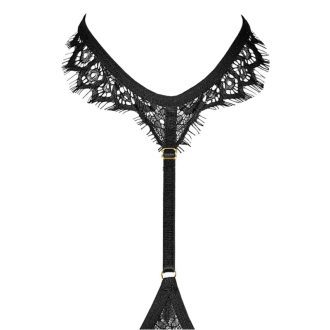 Black Lace Thong Set - Adjustable Low Waist Stretch Underwear for Women