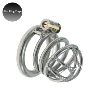 Stainless Steel Men's Chastity Cage Bundle - Adult Penis Lock Wearable Device