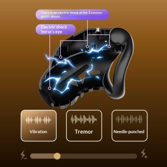 Intelligent Control Chastity Lock Trace App Remote Control Electric Shock Men's Cb Penis Lock Sm Confinement and Bondage