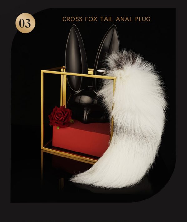 Cross fox tail anal plug（22mm）