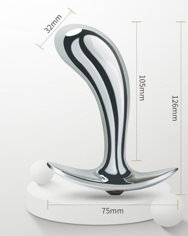 Metal thumb-shaped anal plug (20/25/32mm) - Image 6