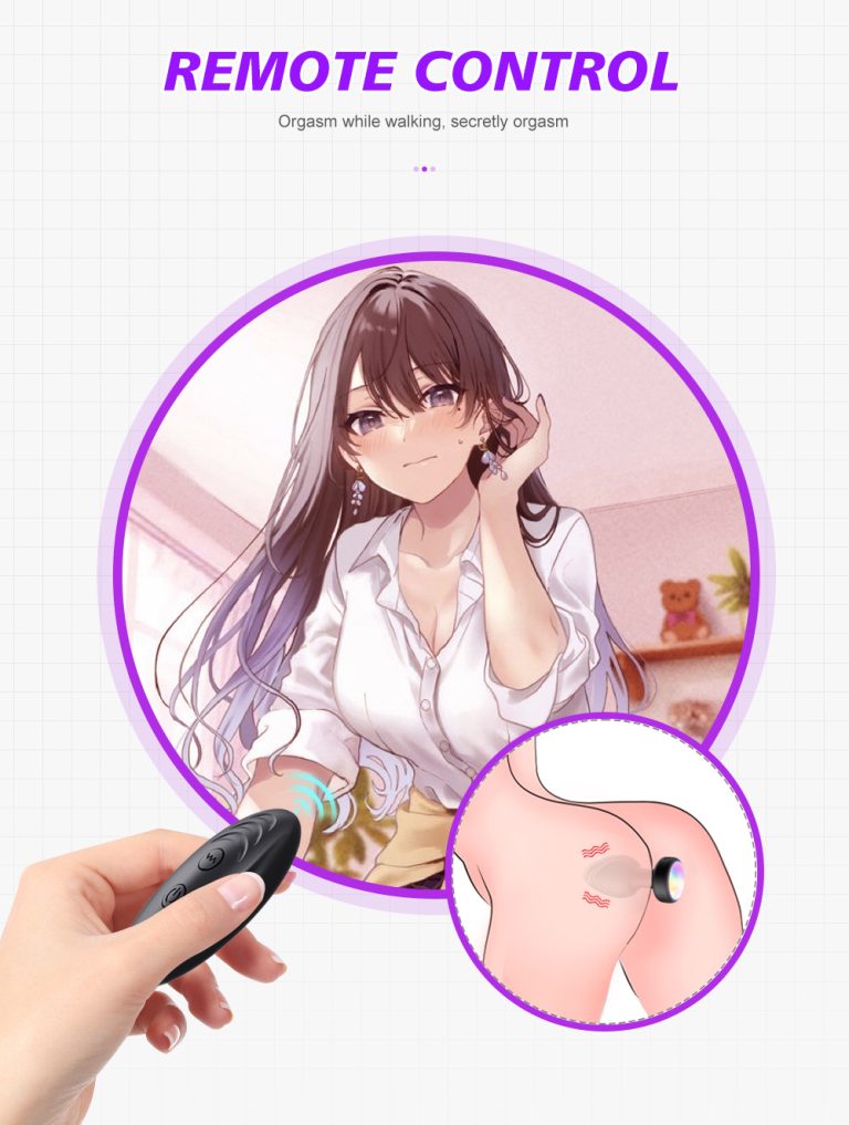 Wireless remote control colorful luminous and vibrating silicone anal plug - Image 6