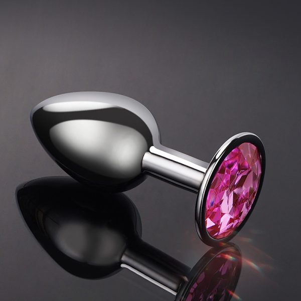 Metal rhinestone anal plug (25/32/38mm)