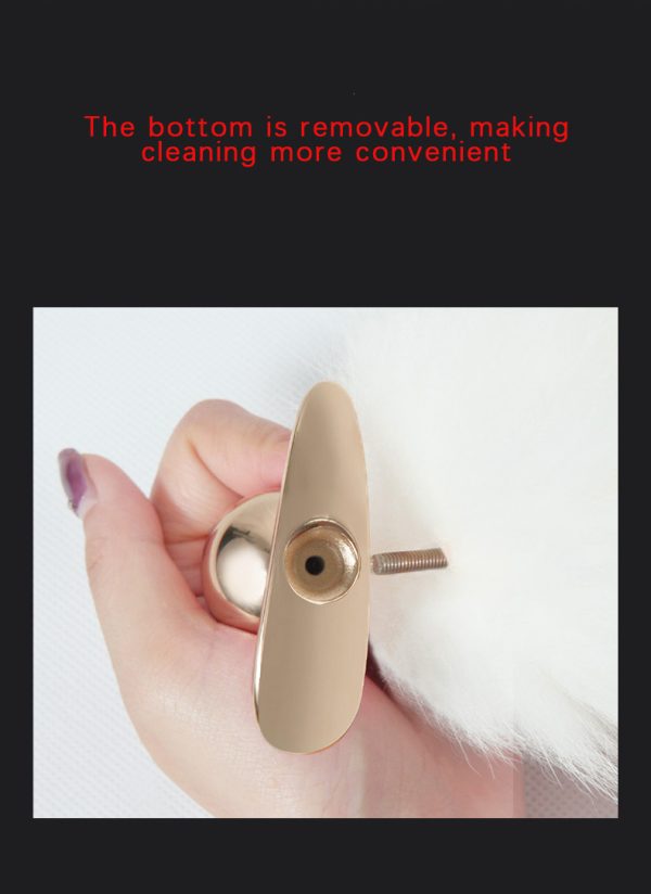 High-End White Fox Tail Anal Plug（30/33/38mm） - Image 7