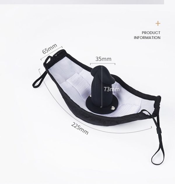 Dildo mouth gag (mask style)