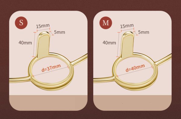 Women's tongue depressor oral ring (37mm/40mm) - Image 8