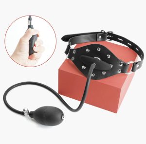 Inflatable Silicone Gag - Soft & Comfortable Sensory Play Mouth Restraint