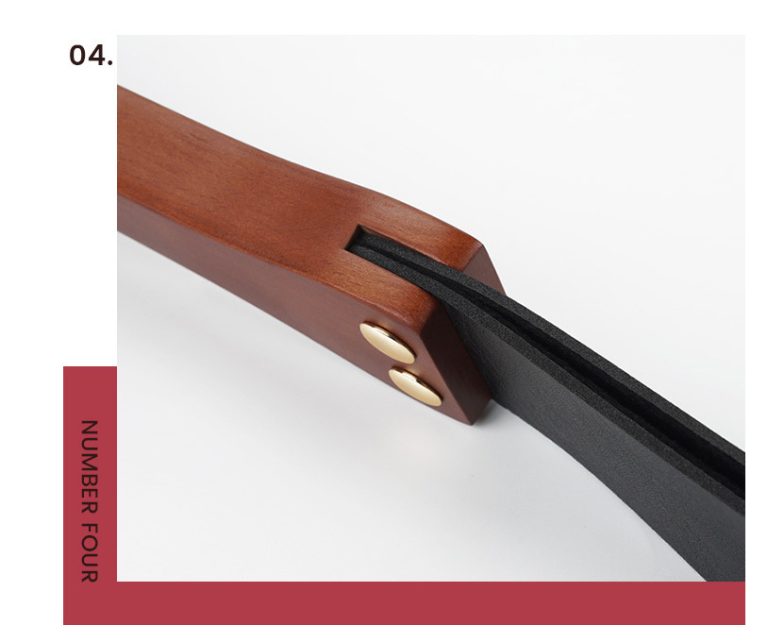 SM solid wood handle cowhide whip - Image 5