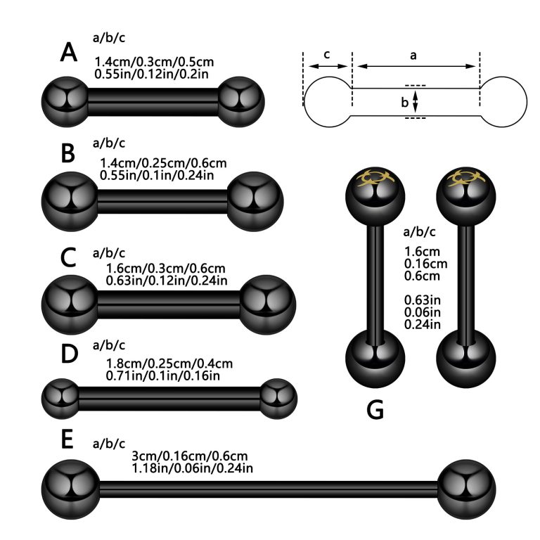 Stainless steel black tongue nail - Image 4