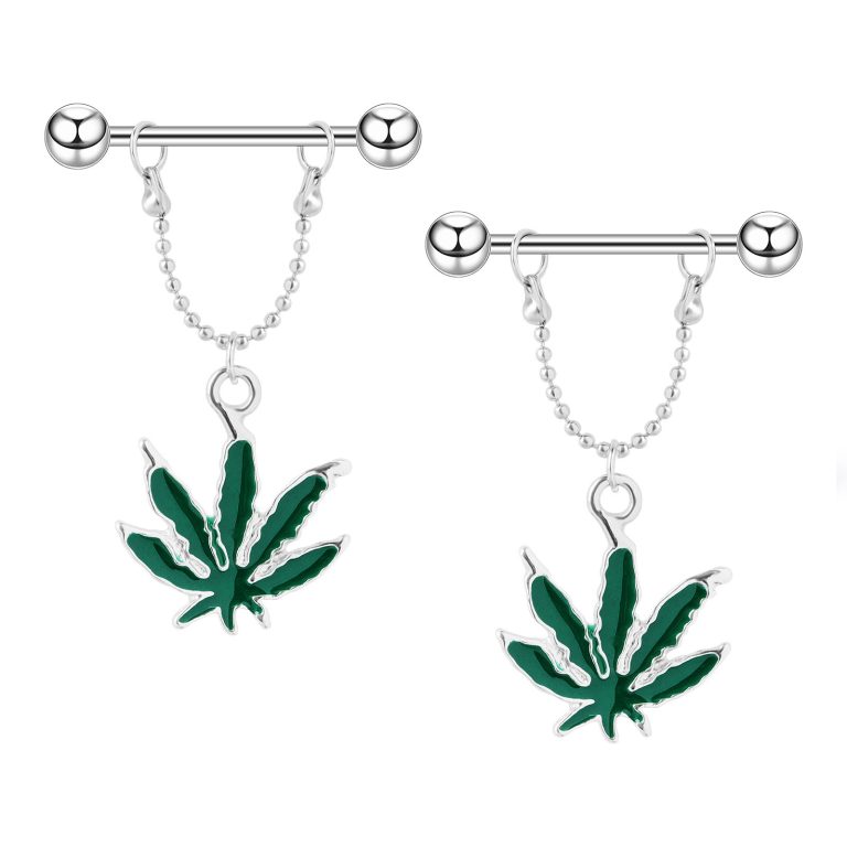 Stainless steel grass-shaped nipple nails