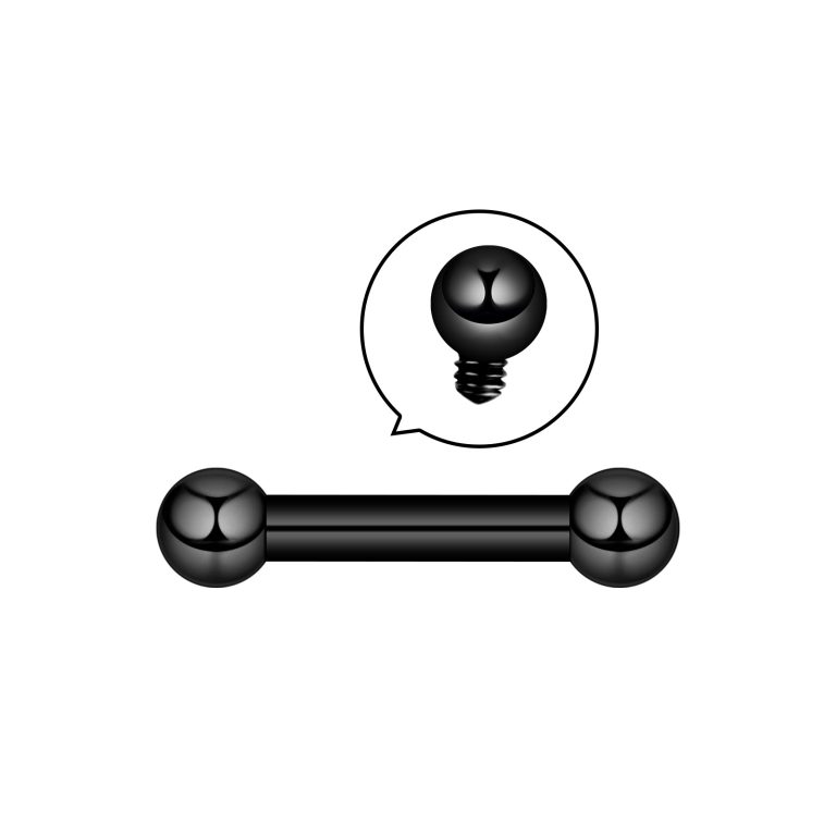 Stainless steel black tongue nail - Image 9