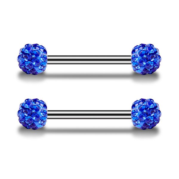 Stainless steel diamond-encrusted tongue nails (breast nails, ear nails, nose nails) - Image 11