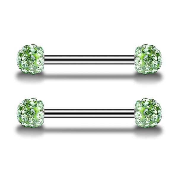 Stainless steel diamond-encrusted tongue nails (breast nails, ear nails, nose nails) - Image 12