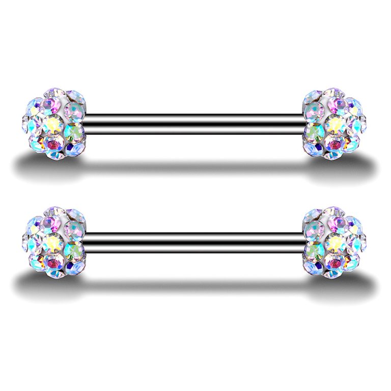 Stainless steel diamond-encrusted tongue nails (breast nails, ear nails, nose nails) - Image 13