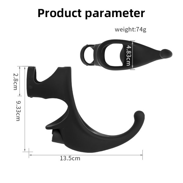 Men's silicone vibrating sperm locking ring - Image 3