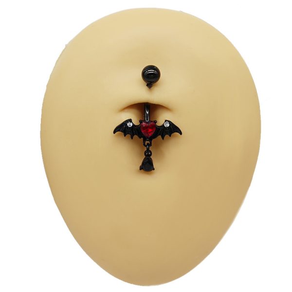 Black bat wing shape navel nail - Image 3