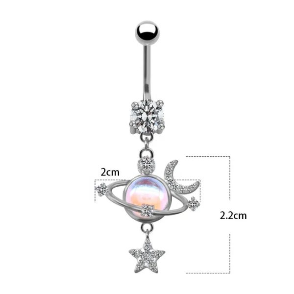 Planet shaped navel nail - Image 3