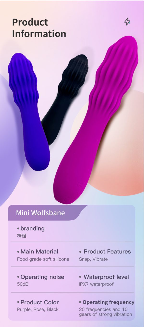 Female rotating wolf tooth sex massage stick - Image 11