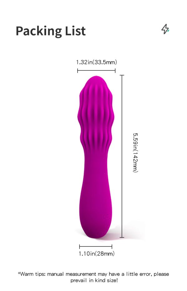 Female rotating wolf tooth sex massage stick - Image 13
