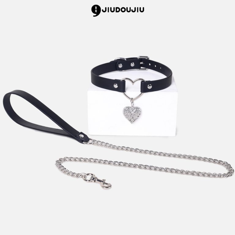 Adult erotic heart-shaped pendant traction collar - Image 5