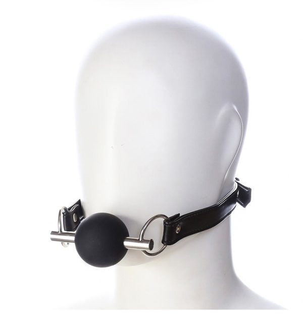 Metal crossbar sex gag ball - Image 6