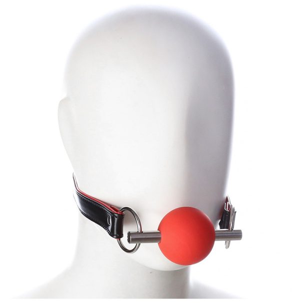 Metal crossbar sex gag ball - Image 5