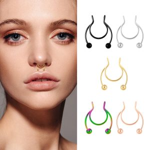 Piercing-Free Horseshoe Nose Ring